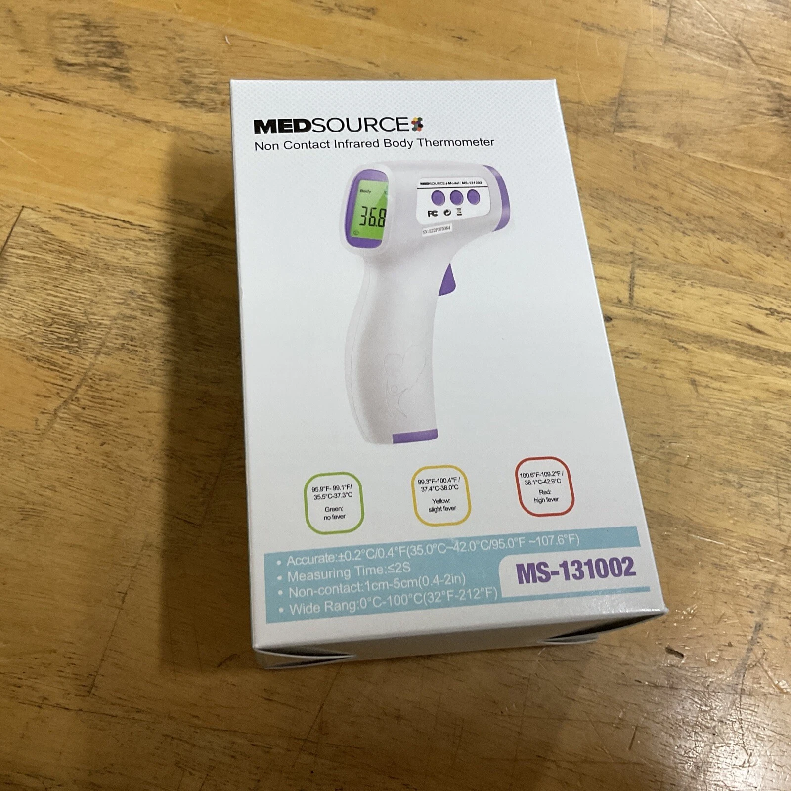 Medsource Touchless Infrared Thermometer MS-131002 IR Thermometer New In Box
Opens in a new window o