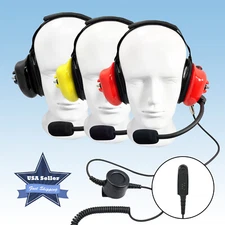 Two-Way Radio Behind The Head Noise Cancelling Headset for HT750 HT1250 GP338
