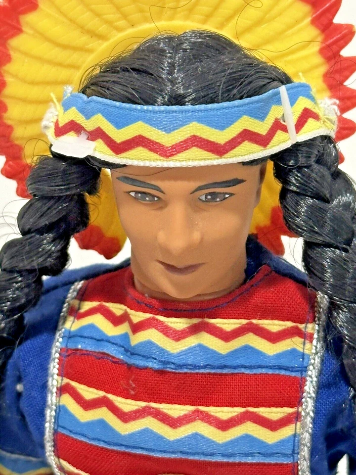 "Figura de acción rara vintage tipo muñeca Barbie nativa americana 12"" 1994" Foto 2 de 4