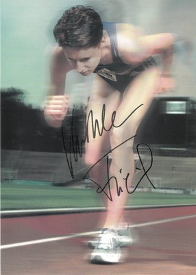 ORIGINAL signierte Autogrammkarte KATHLEEN FRIEDRICH Leichtathletik DEUTSCHLAND