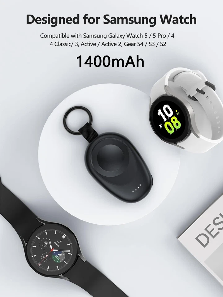 Portable Watch Charger For Galaxy Watch 8/8 Classic/7/Ultra/6/6 Classic/5 Pro/4 - Image 4 of 4