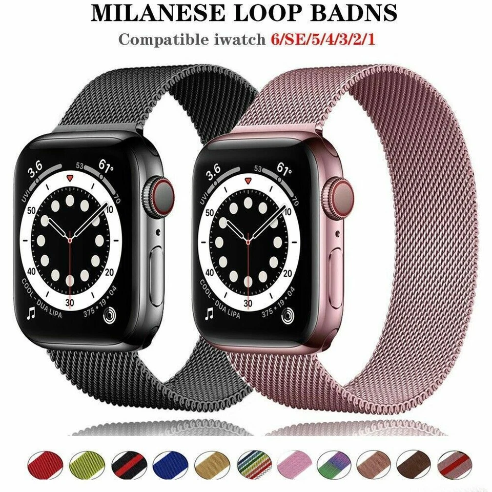 Pulseira de relógio de aço inoxidável 38 41 42 45 para Apple iWatch Series 7 6 SE 5 4 3 2 1 - Imagem 4 de 4