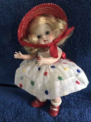LOVELY Vintage Vogue Ginny Strung Blonde PL Doll 1952 Ginger