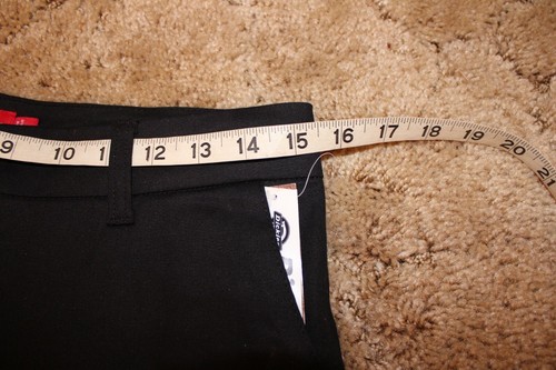 Dickies AH101 Girl's Shorts Stretch Fabric Black Uniform Pants Size 5 31" x 13" - Picture 6 of 8