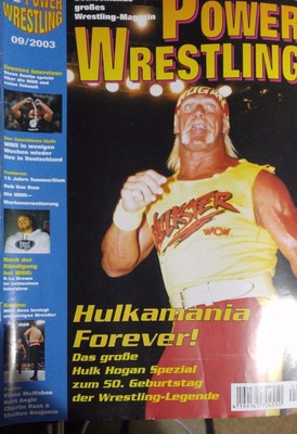 Power Wrestling September 09/2003 WWE, TNA+ 2 Poster (Kurt Angle, Vince McMahon)