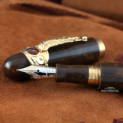 Montegrappa Limited Edition Solid Gold Cigar Fountain Pen #0092/100