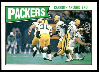 1987 Topps Green Bay Packers Carruth Around End #350