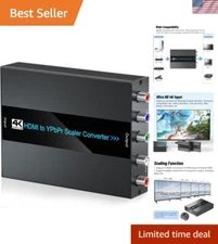 4K HDMI to Component Converter Scaler 60Hz Support for CRT TVs