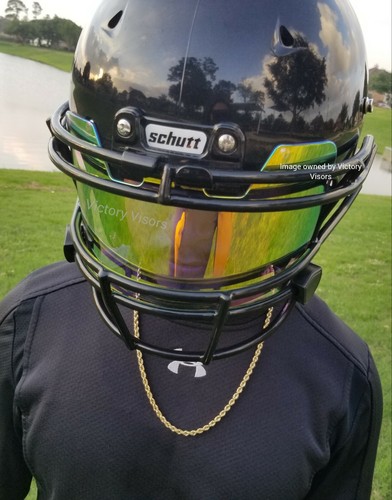 Clear Neon Football Visor w/Quick 
