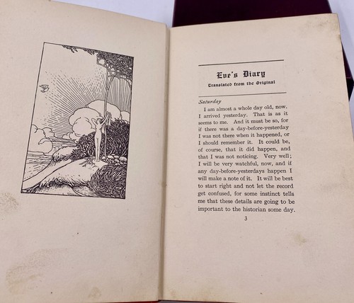 Eve's Diary - Mark Twain - 1906 First Edition London and New York Harper & Bros - Picture 7 of 12
