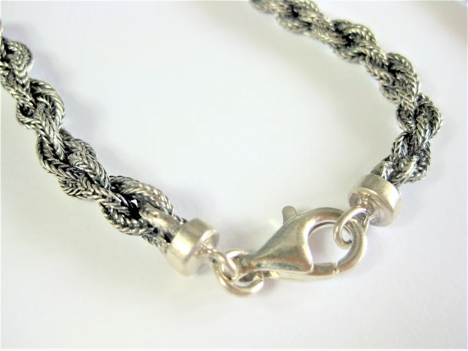 Collier Argento 925 Con Quarzo Rosa, 48 CM - Immagine 3 di 3