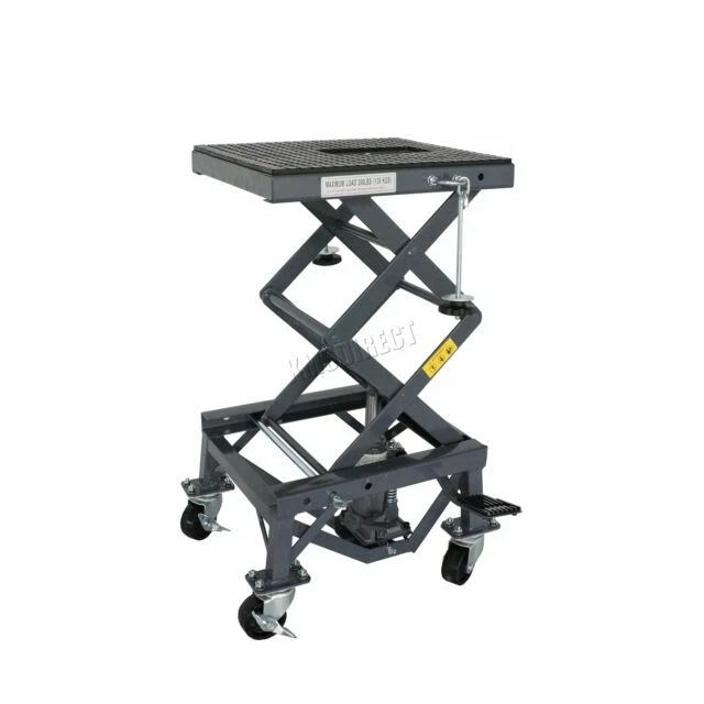 SwitZer ZD04303 Motorbike Hydraulic Scissor Lift with Wheels - Grey