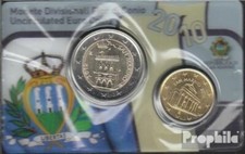 San Marino 2010 mint Official Mini coin setsatz 2010 Euro-folder 10 cent + 2 Eur