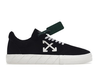 Size 11 OFF-WHITE Vulc Low Black White White