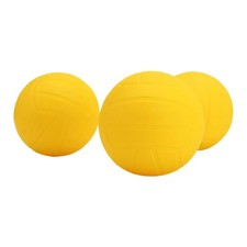 2PCS Volleyball Replacement Balls for Roundnet Game Soft PVC Yellow 9CM 12 5CM