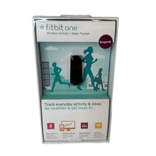 Genuine OEM Fitbit One Wireless Activity  Sleep Tracker Burgundy New  Sealed 