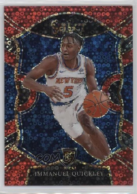 2020-21 Panini Select Concourse Red Disco Prizm 8/49 Immanuel Quickley #85 14cm