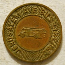 Jerusalem Ave. Bus Line (Hempstead, New York) transit token - NY360C