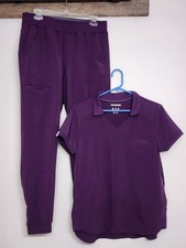 Scrubstar Women's Antimicrobial Premium Performance Collar Top And Bottom Small