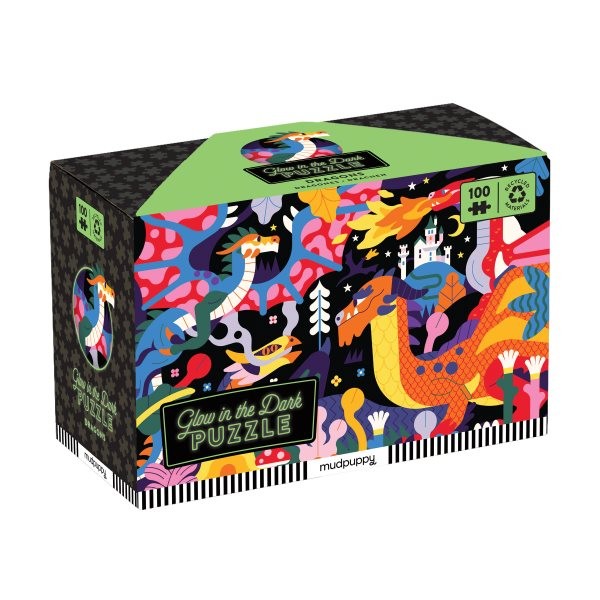 Dragons Glow in the Dark Puzzle : 100 Pieces, Game by Mudpuppy (COR); Davey, ...