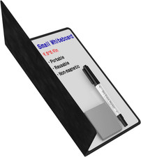 Portable Small White Board Dry Erase Board, Reusable 9.5 6.6In Notebook Memo,