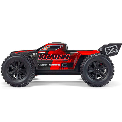Arrma Mini Kraton 3S DSC Off-Road Speed Truck 4X4 RTR 1/16 (schwarz/rot) - C-AR...