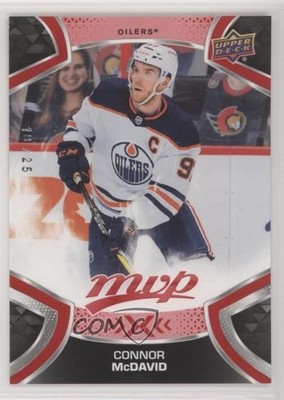 2021-22 Upper Deck MVP Red 18/25 Connor McDavid #220 lt5