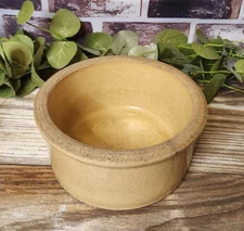 Vtg RRP Co Roseville Ohio USA Pottery Crock Stoneware Dog Dish Bowl 250-5