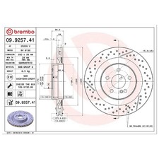 2x Brembo Scheibenbremse hinten A1714230112 A1714230212 | 26271705 2x Brembo Scheibenbremse hinten A1714230112 A1714230212 | 26271705