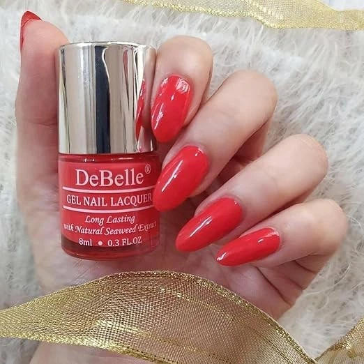 DeBelle Gel Nail Polish Princess Belle' (Coral Orange Nail Paint)|Non UV - Gel F