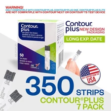 Contour Plus Blood Glucose Test Strips 7 Pack Exp: 2026 FREE EXPRESS SHIPPING