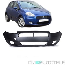 Fiat Grande Punto 199 Stoßstange vorne Schwarz 05-09 ZERTIFIZIERT für Nebel 