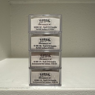 Atlas N Scale Thrall 2743 Gondola Lot Of 2 NS & 2 Environmental Rail Solutions