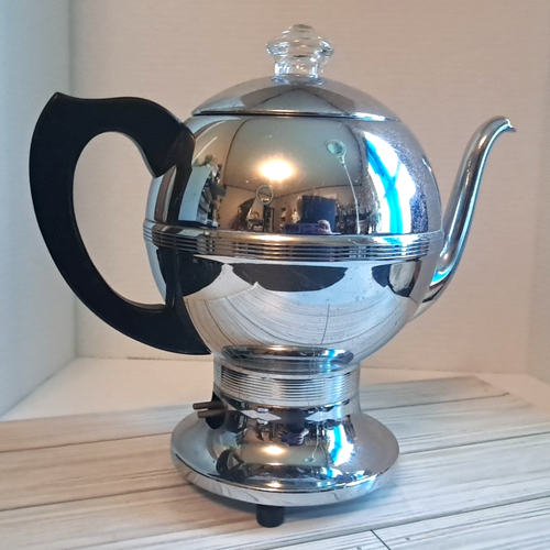 Caffettiera Midcentury Cromata Art Decò Westinghouse PG-44A 1047 anni '40 - Foto 7 di 17