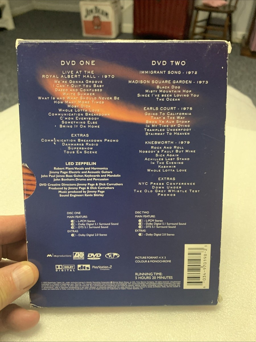 Led Zeppelin Live Concert DVD 2 Disc Set 5+ Hours Run Time 2003 | eBay