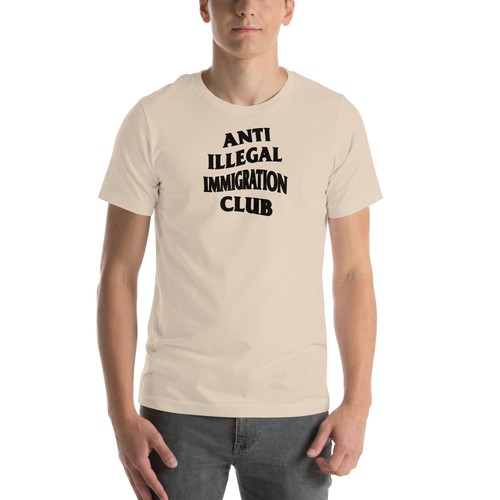 ANTI ILLEGAL IMMIGRATION CLUB Bella Unisex t-shirt anti social club - Picture 31 of 40
