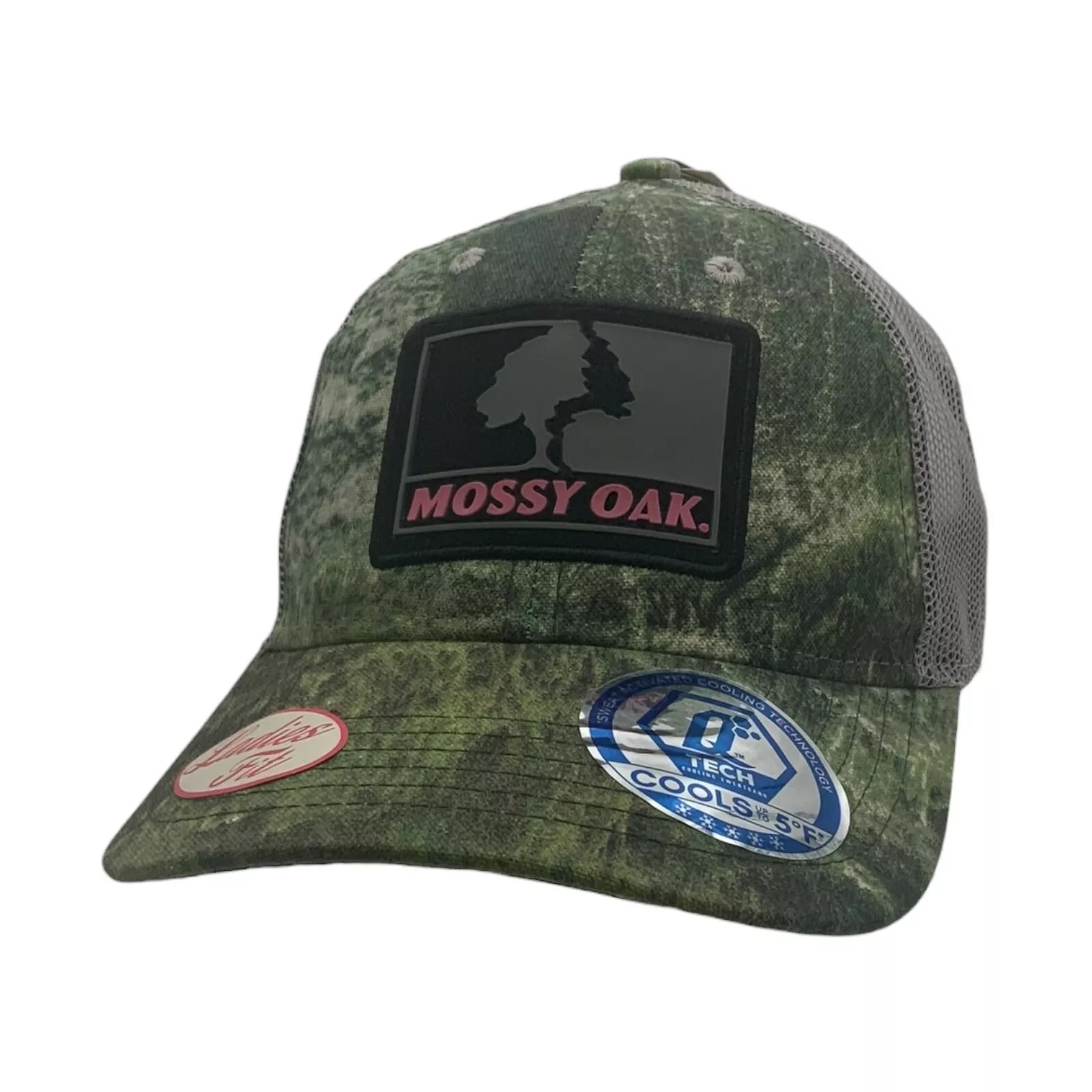 Бейсболка с технологией охлаждения женской шляпы из замшелого дуба Зеленый камуфляж Один размер 2290₽