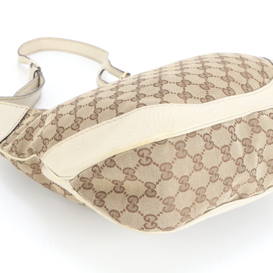 Gucci GG Canvas Charlotte Shoulder Bag Leather Trim Used 65cm Strap thumbnail 4
