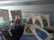 Lot Of 9 WHEATON INDUSTRIES Miniature PRESIDENTIAL Glass Decanters 1