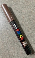 UNI POSCA PC-1C Brown Paint Marker 0.7MM Bullet Tip Marker Graffiti Art