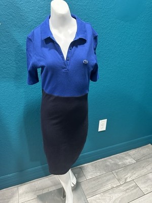 Lacoste Live Women s Blue/Black Color Block Bodycon Dress M