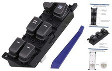 Master Power Window Switch Button, Front Left Driver Side, Compatible with