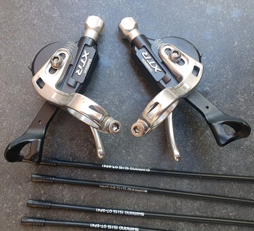 Shimano XTR M970 9s 27s Shifter Set. SL-M970 *SERVICED* NEW Cable Set VGC - Picture 2 of 12