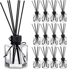 12 Set 120ml 4.06 Ounce Reed Diffuser Bottle Empty Glass Diffuser Bottles Jars