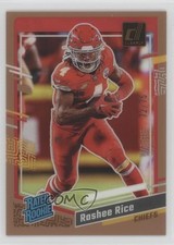 2023 Panini Clearly Donruss Rated Rookie Orange 72/75 Rashee Rice #79 16tx