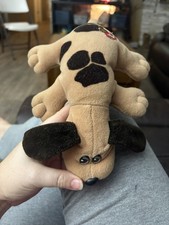 Vintage Tonka 1985 Newborn Small Pound Puppies Brown Dog Black Spots Floppy Ears