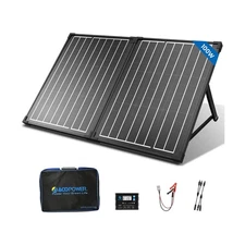 ACOPOWER 100Watt 12 Volt Portable Solar Panel with Waterproof 20A Charger Con...
