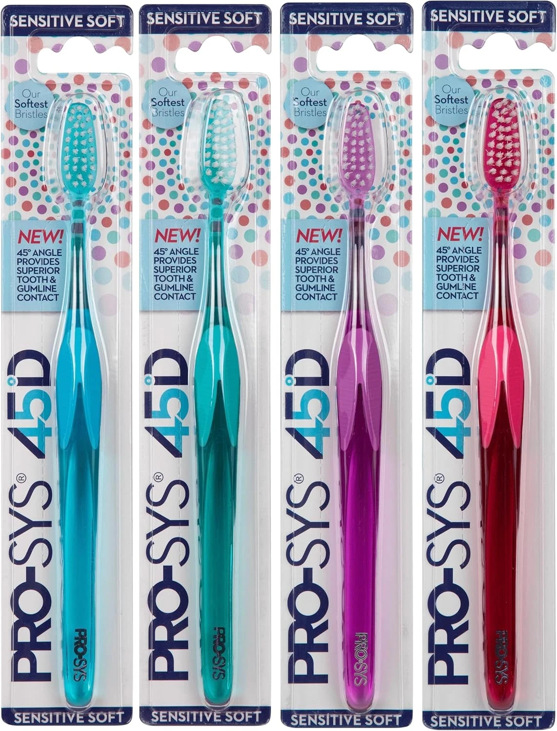 PRO-SYS&reg; 45D Sensitive Soft Toothbrush (45-Degree Angle Bru