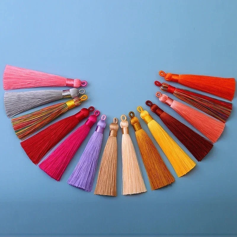 8cm Silk Tassels – 2/5/10PCS | Craft & Decor Use - image 2 of 4