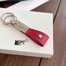 New Mon Exquisite MB Key Ring Red Key Chain Leather Men Gift
